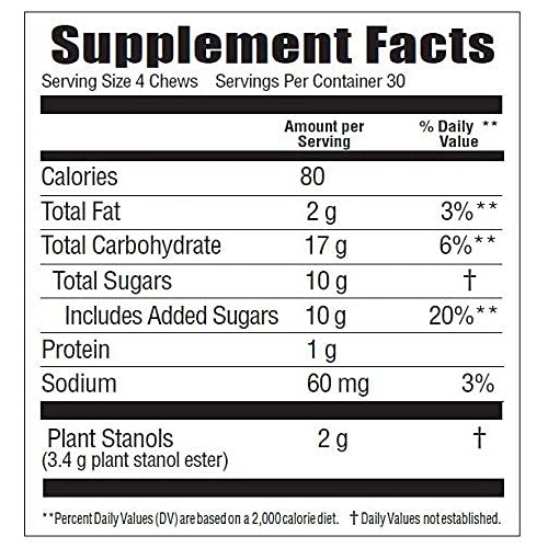 Benecol® Soft Chews - Dietary Supplement Made with Cholesterol-Lowering Plant...