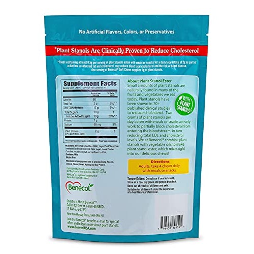 Benecol® Soft Chews - Dietary Supplement Made with Cholesterol-Lowering Plant...