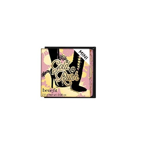 Benefit Gold Rush Warm Golden-nectar Blush Mini Face Powder, 0.08 Fl Oz, gold...