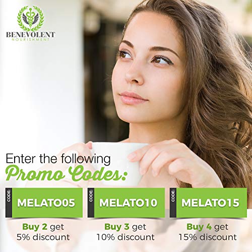 Benevolent Natural Melatonin Liquid 3mg - Nighttime Sleeping Aid for Adults E...