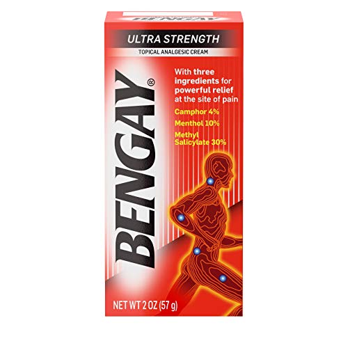 Bengay Ultra Strength Topical Pain Relief Cream, Non-Greasy Analgesic for Min...