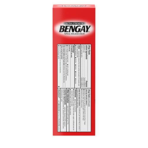 Ultra Strength Bengay Topical Pain Relief Cream, Non-Greasy Topical Analgesic...