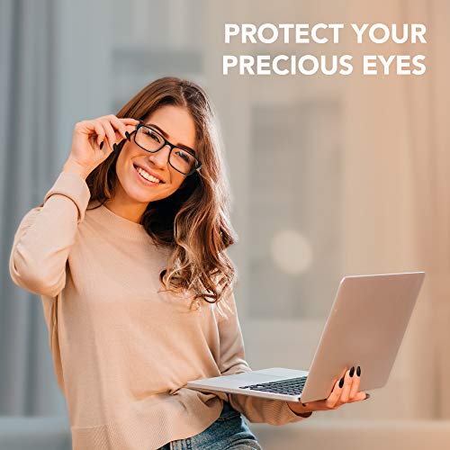 Stylish Blue Light Blocking Glasses for Women or Men - Ease Computer and Digi...