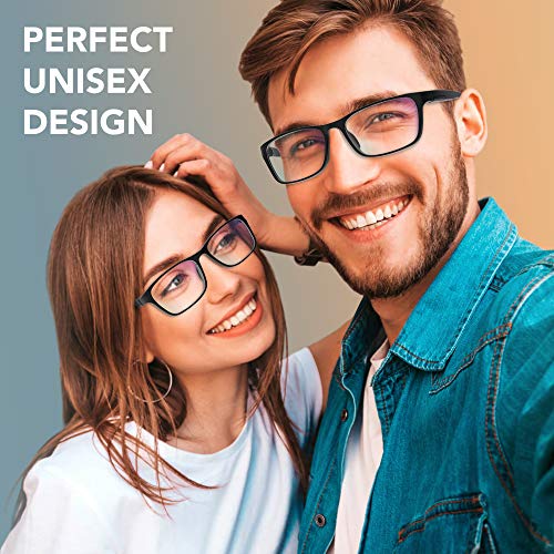 Stylish Blue Light Blocking Glasses for Women or Men - Ease Computer and Digi...