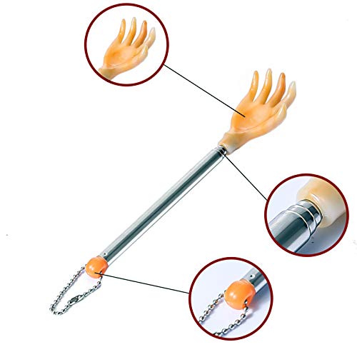 6 Packs Portable Extendable Back Scratcher, Extendable Backscratchers for Wom...