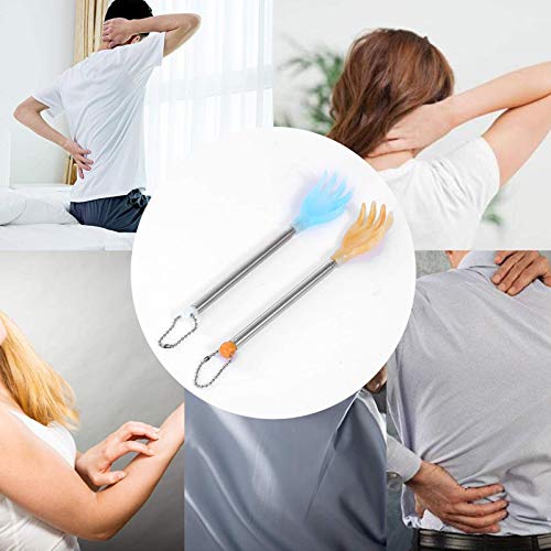6 Packs Portable Extendable Back Scratcher, Extendable Backscratchers for Wom...