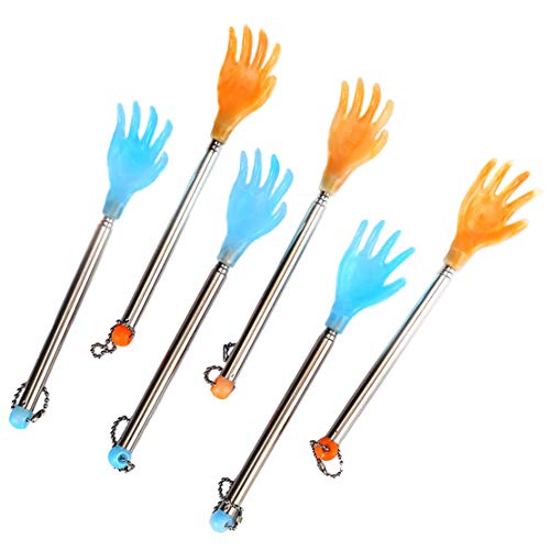 6 Packs Portable Extendable Back Scratcher, Extendable Backscratchers for Wom...