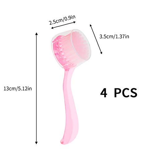 Beomeen Facial Cleansing Brush, 4 Colors Facial Exfoliating Brush Face Wash S...