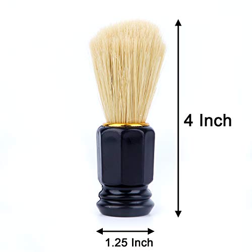 Beomeen Shaving Brush 2 Pack, Hair Shave Brushes with Handle for Men, Profess...