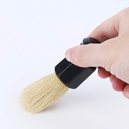 Beomeen Shaving Brush 2 Pack, Hair Shave Brushes with Handle for Men, Profess...