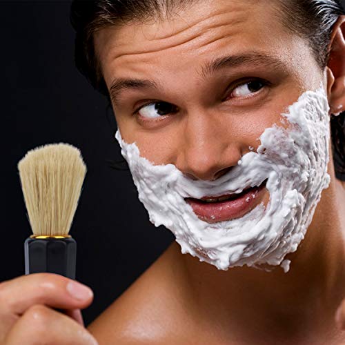 Beomeen Shaving Brush 2 Pack, Hair Shave Brushes with Handle for Men, Profess...