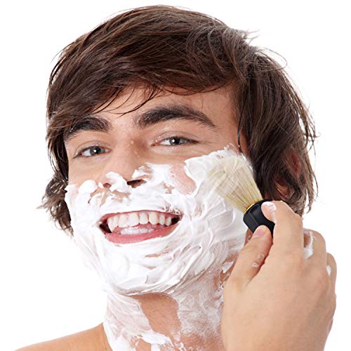 Beomeen Shaving Brush 2 Pack, Hair Shave Brushes with Handle for Men, Profess...