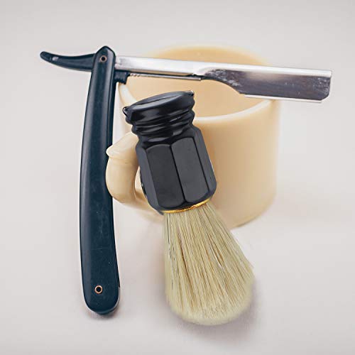 Beomeen Shaving Brush 2 Pack, Hair Shave Brushes with Handle for Men, Profess...