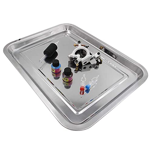 Tattoo Stainless Steel Tray, Beoncall 3 Pack Stainless Steel Tattoo Trays 13....
