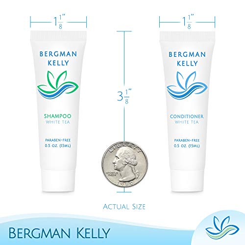 BERGMAN KELLY Round Sanitary Soap Bars, Shampoo & Conditioner 3-Piece Set (0....