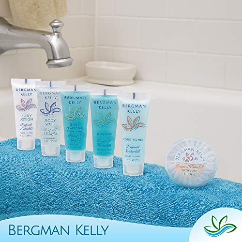 BERGMAN KELLY Round Sanitary Soap Bars, Shampoo & Conditioner 3-Piece Set (1 ...