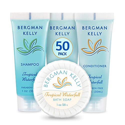 BERGMAN KELLY Round Sanitary Soap Bars, Shampoo & Conditioner 3-Piece Set (1 ...