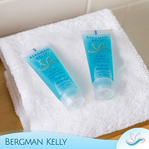BERGMAN KELLY Round Soap Bars, 2in1 Shampoo & Conditioner 2-Piece Set (Tropic...