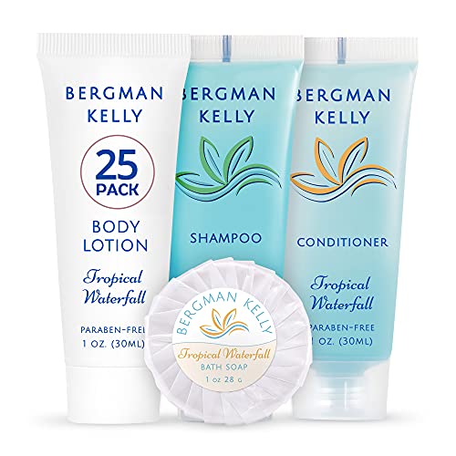 BERGMAN KELLY Sanitary Toiletries Bundle (Tropical Waterfall, 1 oz each, 100 ...