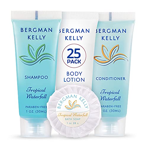 BERGMAN KELLY Sanitary Toiletries Bundle (Tropical Waterfall, 1 oz each, 100 ...