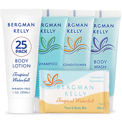 BERGMAN KELLY Sanitary Toiletries Bundle (Tropical Waterfall, 1 oz each, 125 ...