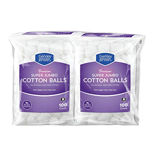 Berkley Jensen Super Jumbo Cotton Balls, 4 pk./100 ct.
