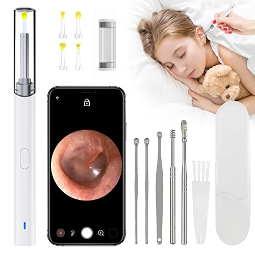 Ear Wax Removal, Ear Cleaner with Camera, Earwax Remover Tool, 1080p HD Water...