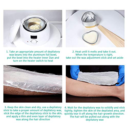 Hard Wax Beads for Hair Removal,10 Colors Hard Wax Beans 2.2lb,Bulk Wax Pearl...