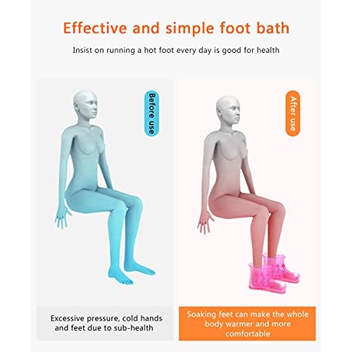 Massage Foot Bath Shoes, 1 Pair Portable SPA Household Relaxation Bucket Boot...