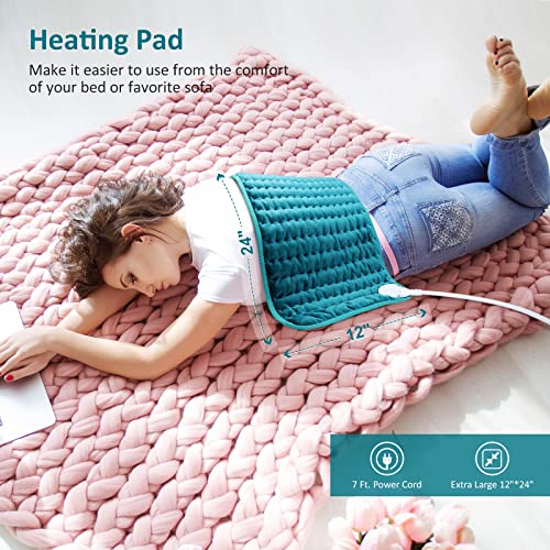 Electric Heating pad for Back/Shoulder/Neck/Knee/Leg Pain, Cramps and Arthrit...