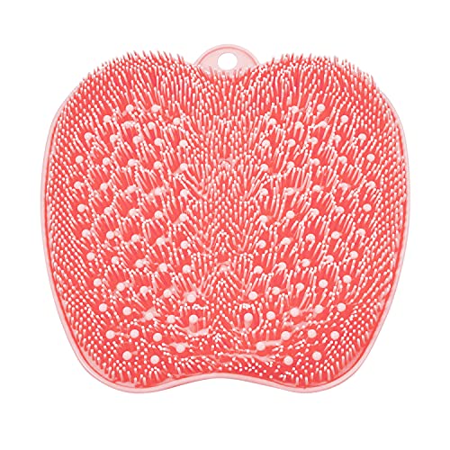 BESKAR Larger Shower Foot Scrubber Mat with Non-Slip Suction Cups- Cleans, Sm...
