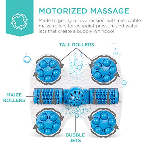Best Choice Products Motorized Foot Spa Bath Massager, Adjustable Waterfall S...