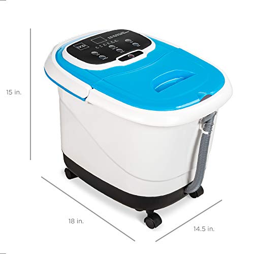 Best Choice Products Motorized Foot Spa Bath Massager, Adjustable Waterfall S...