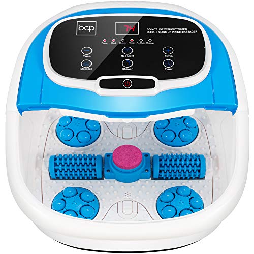 Best Choice Products Motorized Foot Spa Bath Massager, Adjustable Waterfall S...