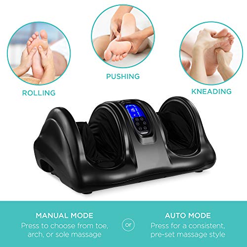 Best Choice Products Therapeutic Shiatsu Foot Massager Kneading and Rolling f...