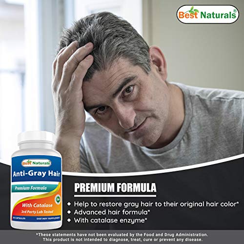 Best Naturals Anti Gray Hair Formula, 60 Count