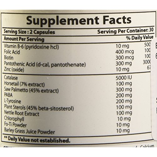 Best Naturals Anti Gray Hair Formula, 60 Count