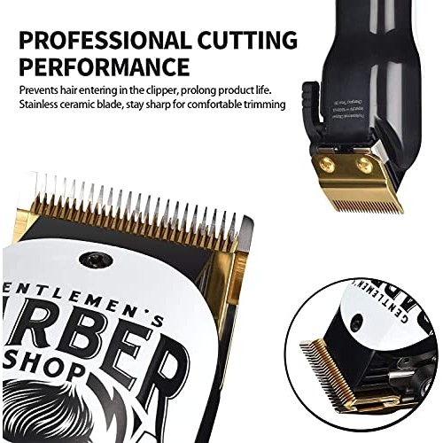 BESTBOMG Hair Clippers & Trimmer T-Blade Cordless Hair Haircut Sets, Hair Hai...