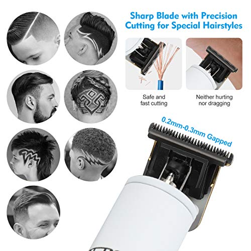 BESTBOMG Hair Clippers & Trimmer T-Blade Cordless Hair Haircut Sets, Hair Hai...