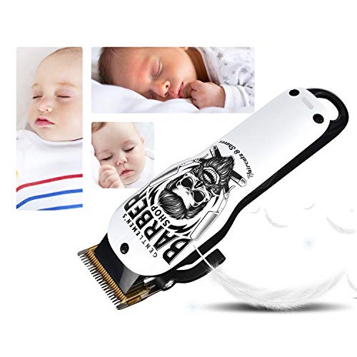 BESTBOMG Updated Professional Hair Clippers Cordless Hair Haircut Kit Recharg...