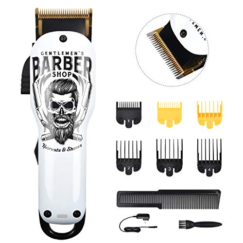 BESTBOMG Updated Professional Hair Clippers Cordless Hair Haircut Kit Recharg...