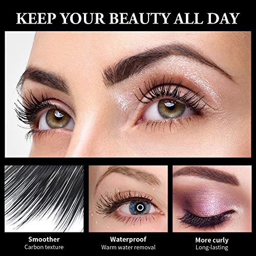 Bestidy 4D Silk Fiber Lash Mascara,Natural Waterproof Smudge-proof Mascara,Th...