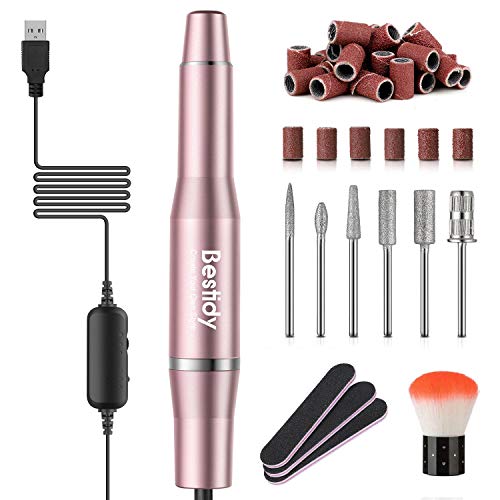 Bestidy Best Gift Electric Nail Drill Kit, USB Manicure Pen Sander Polisher w...