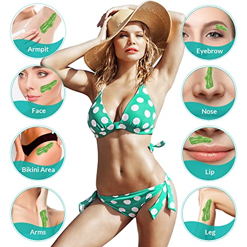 Bestidy Waxing Kit for Women and Men Home Wax Warmer with 5 Pack Hard Wax Bea...