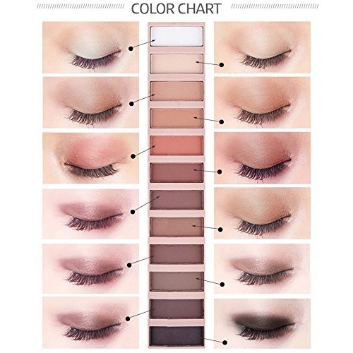 2 Pack 12 Colors Makeup Naked Eyeshadow Palette Natural Nude Matte Shimmer Gl...