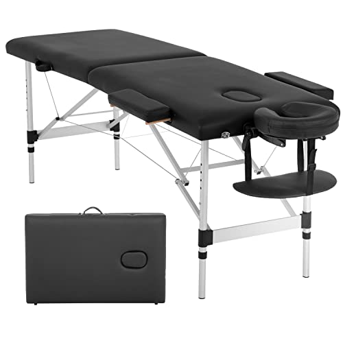 Aluminium Massage Table Portable Massage Table 73 Inch 2 Fold Portable Massag...