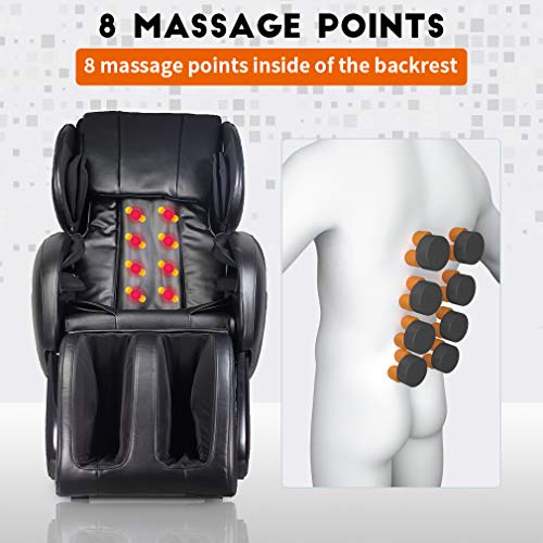 BestMassage Massage Chair Zero Gravity Full Body Electric Shiatsu Massage Cha...