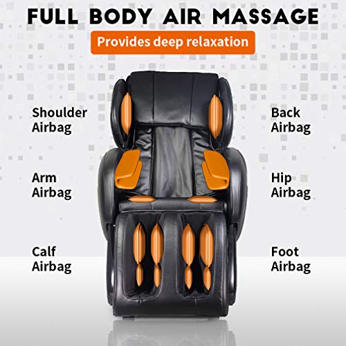 BestMassage Massage Chair Zero Gravity Full Body Electric Shiatsu Massage Cha...