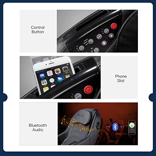 Full Body SL Track Electric Massage Chair Shiatsu Recliner Chair Wireless Blu...