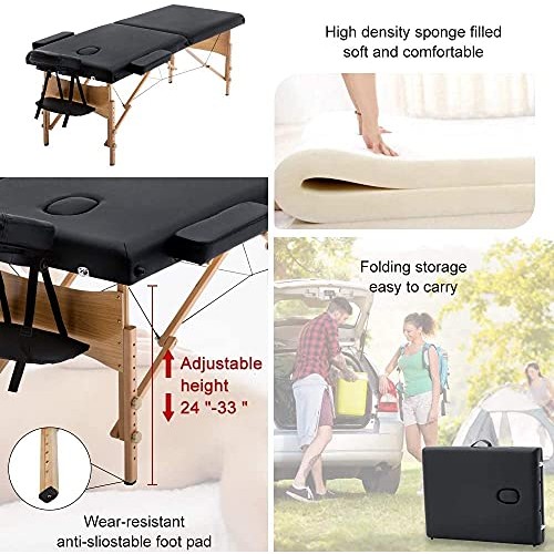 Massage Table Folding Massage Bed Portable Lash Bed Lash Extension Table 2 Fo...